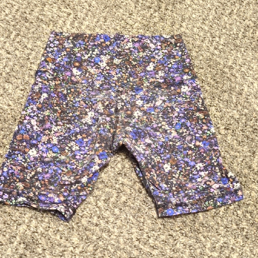 Lululemon Floral Bike Shorts